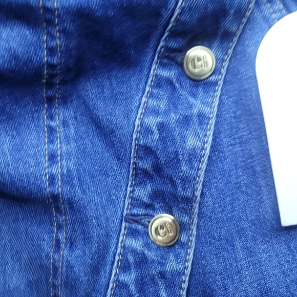 GAP x CULT GAIA Asymmetric Blue Denim Maxi Skirt. Sz 30/10 NWT - Picture 6 of 10